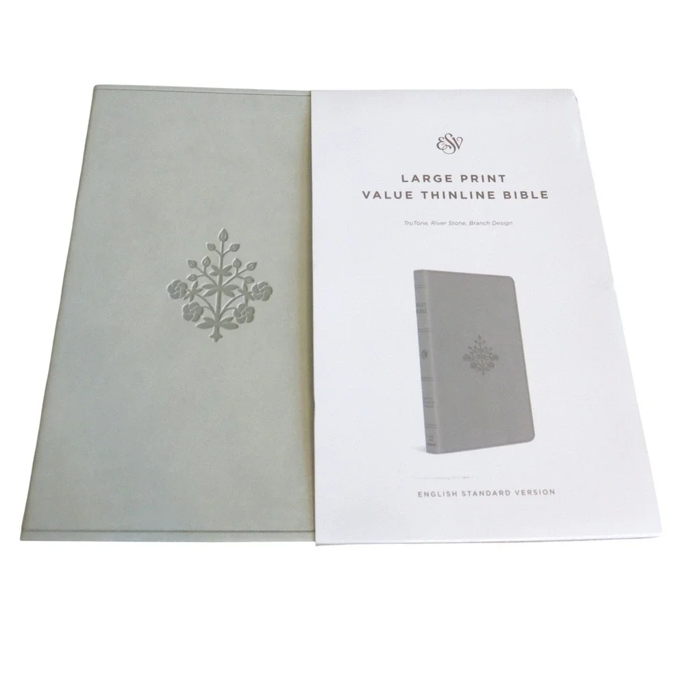 Crossway ESV Large Print Value Thinline Bible River Stone Branch TruTone NEW